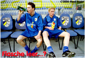 Bank des FC carl Zeiss Jena im Spiel gegen SSV Erfurt-Nord