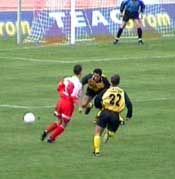 Spielszene aus Erfurt-Wehen 2:1