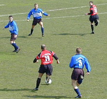 Spielszene aus Mhlhausen- Kahla 1:0