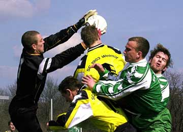 Spielszene aus SV Arnstadt Rudisleben - SC 03 Weimar