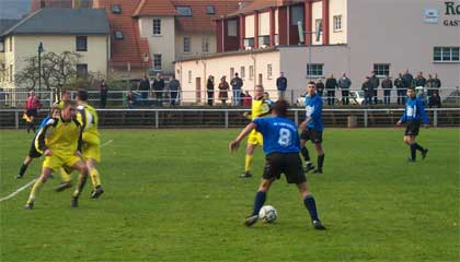 Spielszene aus Kahla - Weimar 1:1